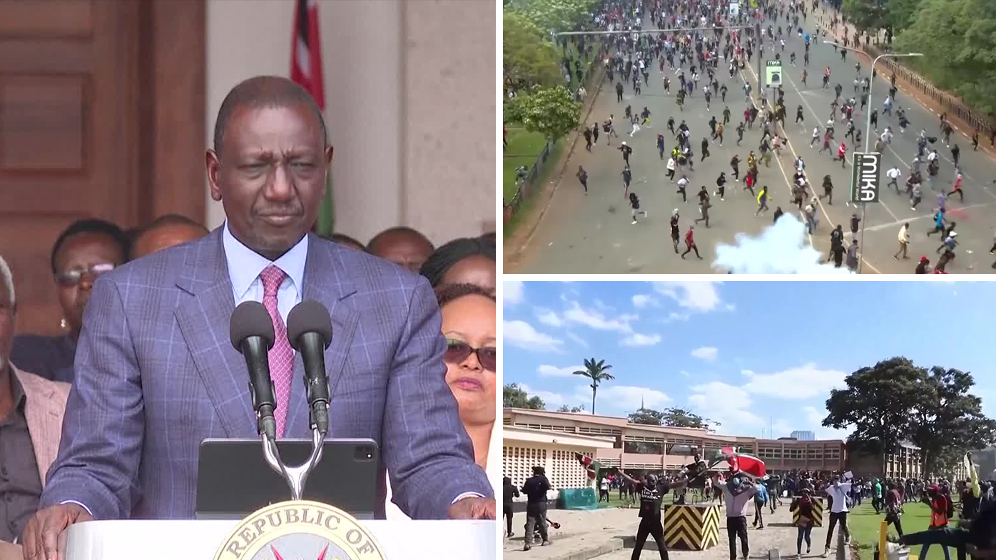 Kenyan president pulls controversial bill after violent protests