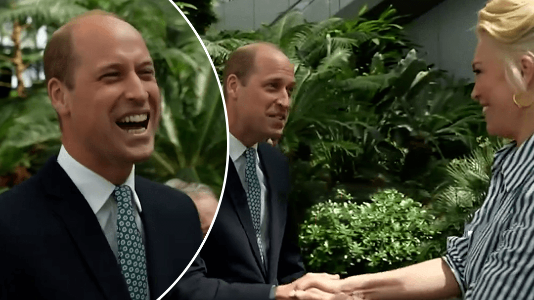 Prince William's hilarious interaction with Hannah Waddingham