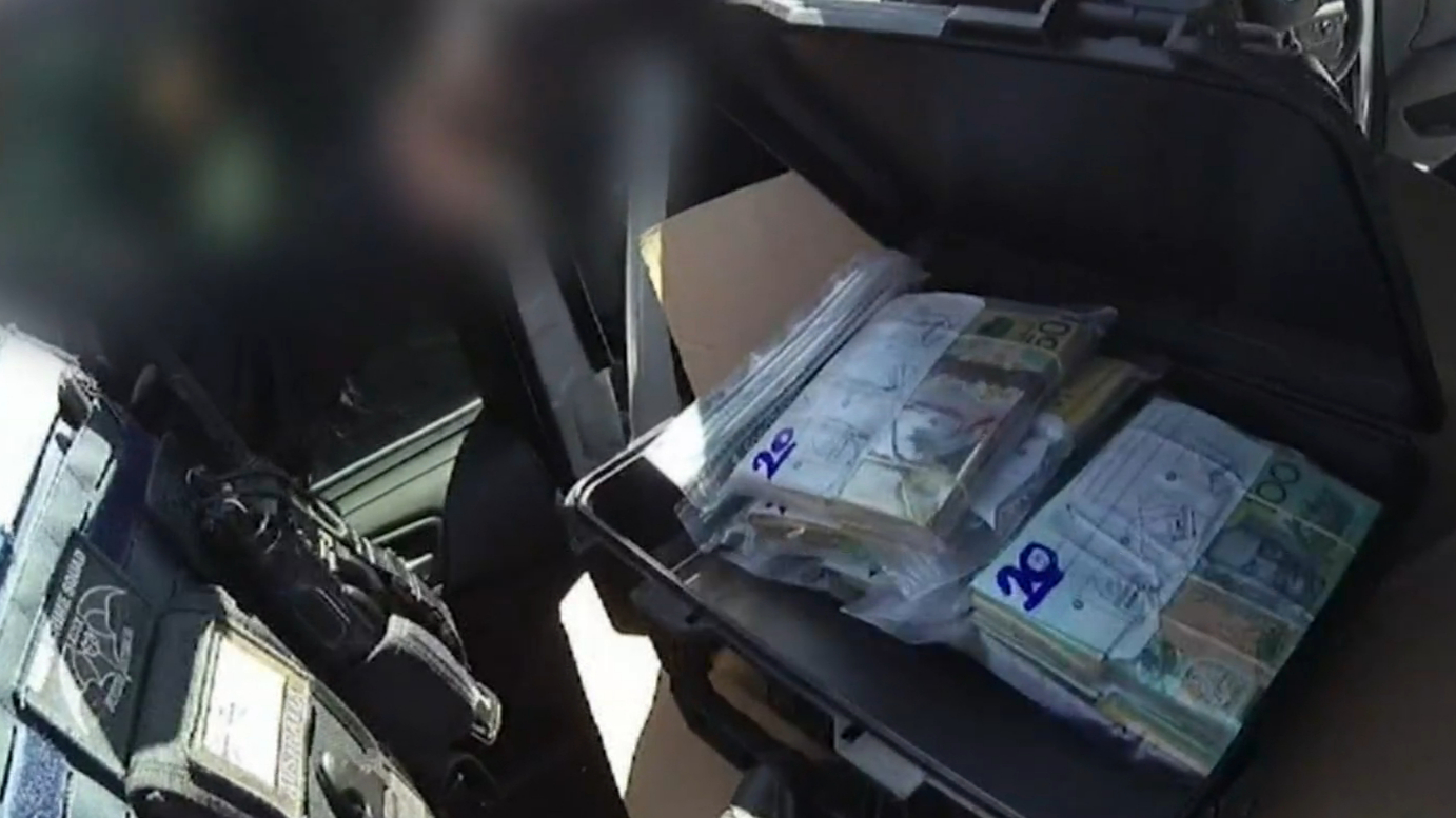 Police uncover thousands in cash in bikie boss’ car
