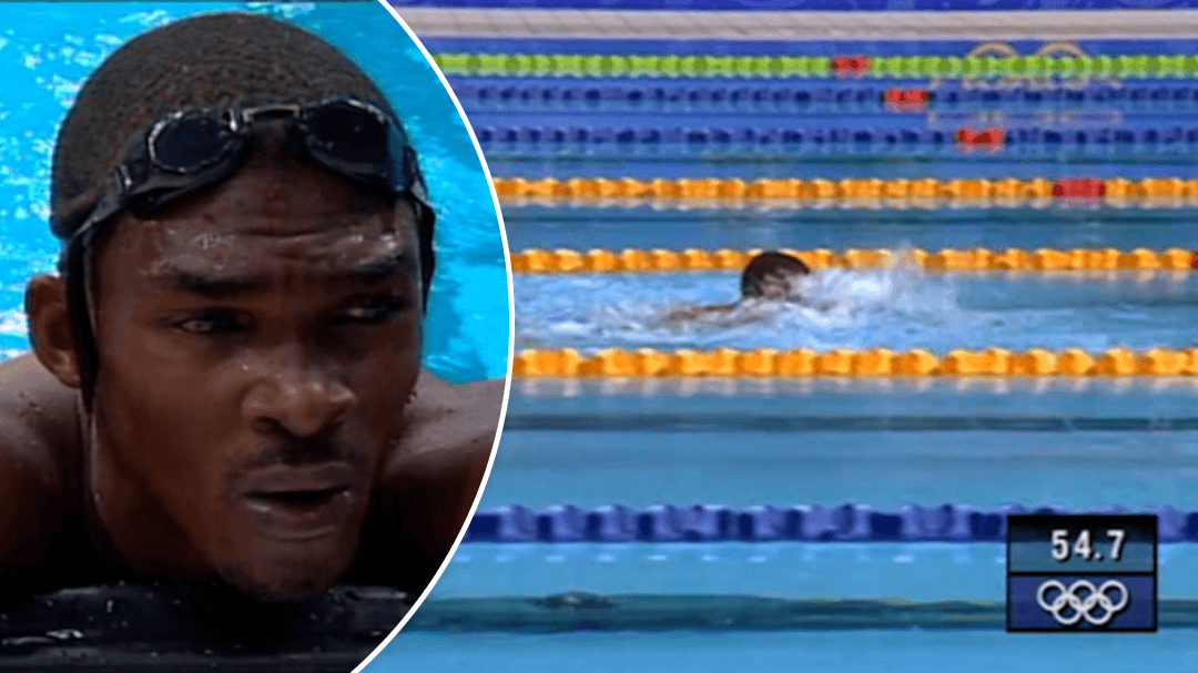 Unforgettable moment Eric the Eel swam at Olympics