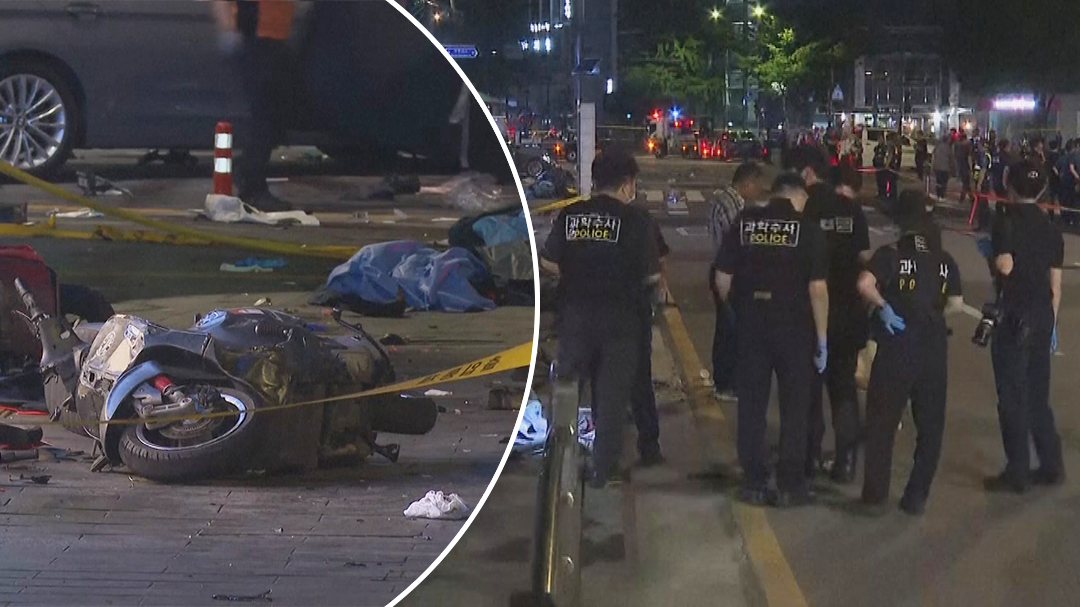 Nine killed as car hits pedestrians in central Seoul