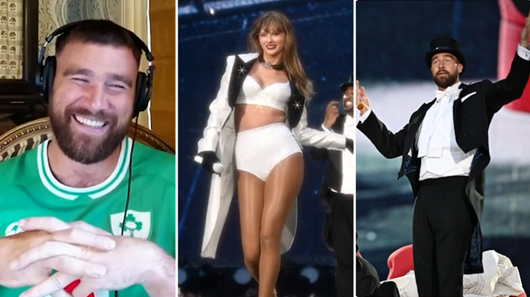 Travis Kelce opens up about joining Taylor Swift on stage