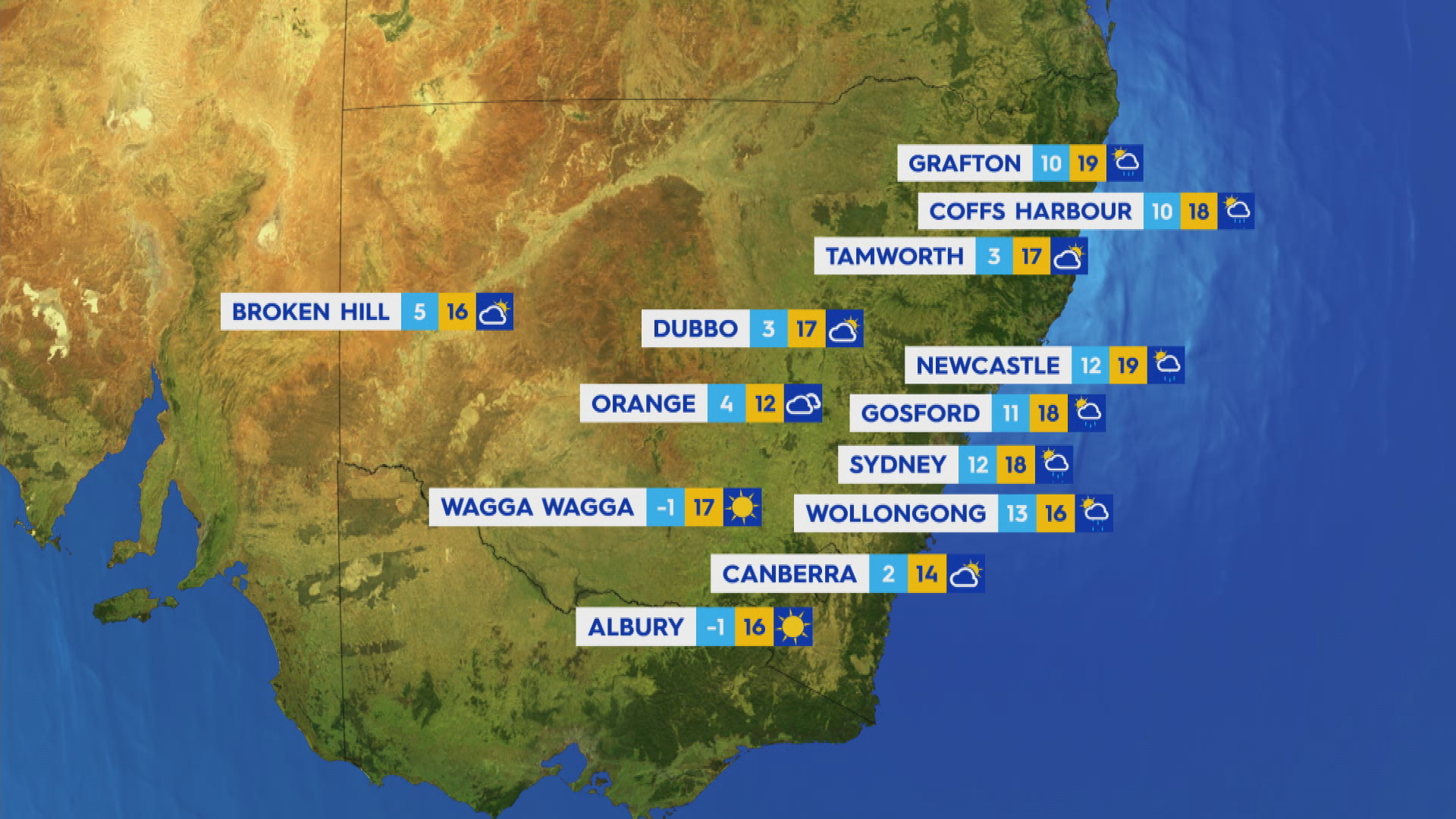 National weather forecast for Friday July 5