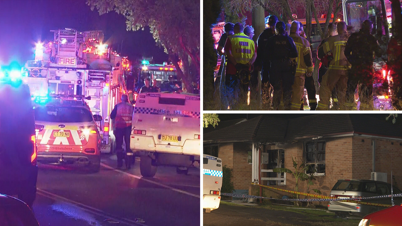 Man in custody, three children dead after house fire in Western Sydney