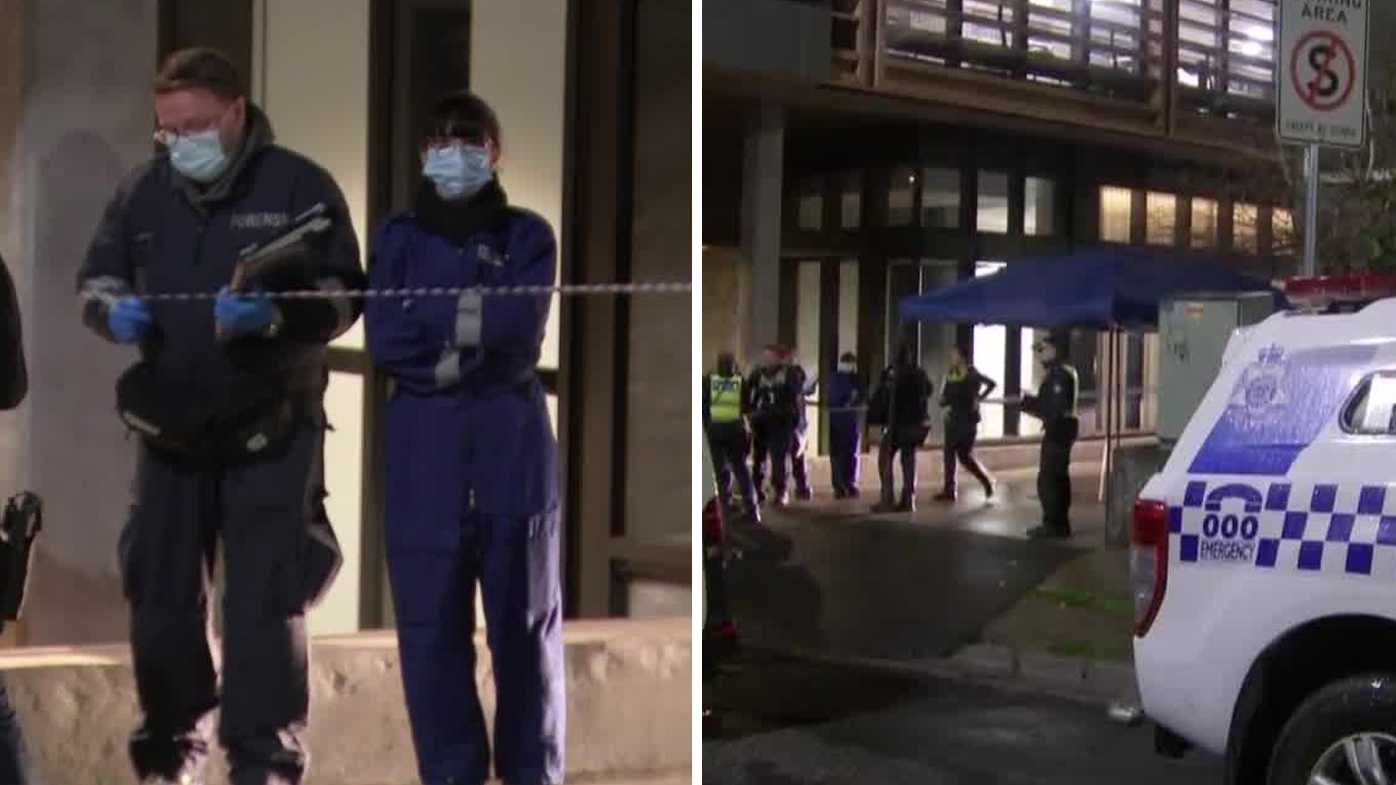 Murder investigation under way after body found in stairwell in Melbourne