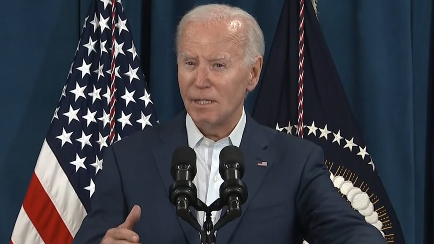 Joe Biden speaks after shooting at Donald Trump rally