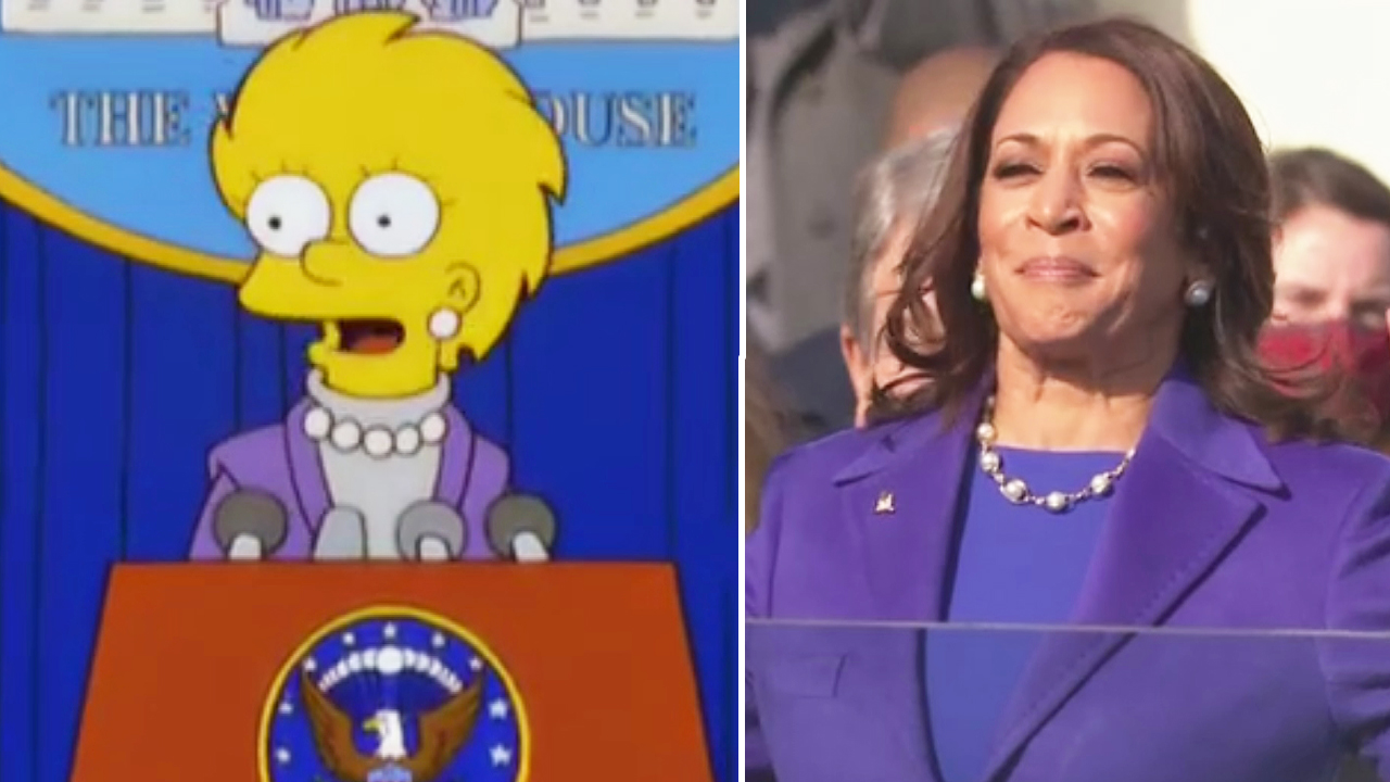 Lisa Simpson predicts Kamala Harris' outfit in The Simpsons