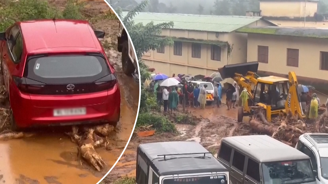 Search for survivors continues after multiple landslides in southern India