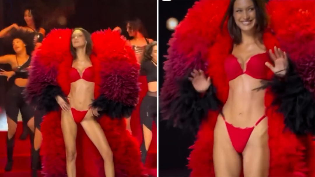 Bella Hadid makes a surprise appearance at the Victoria’s Secret Fashion Show