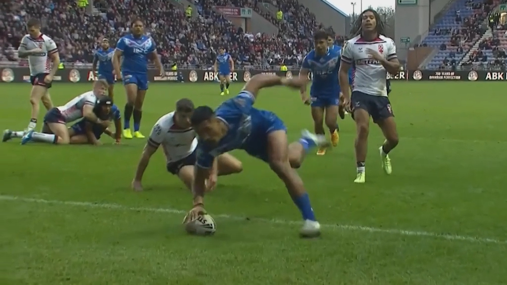 Samoa score brilliant team try