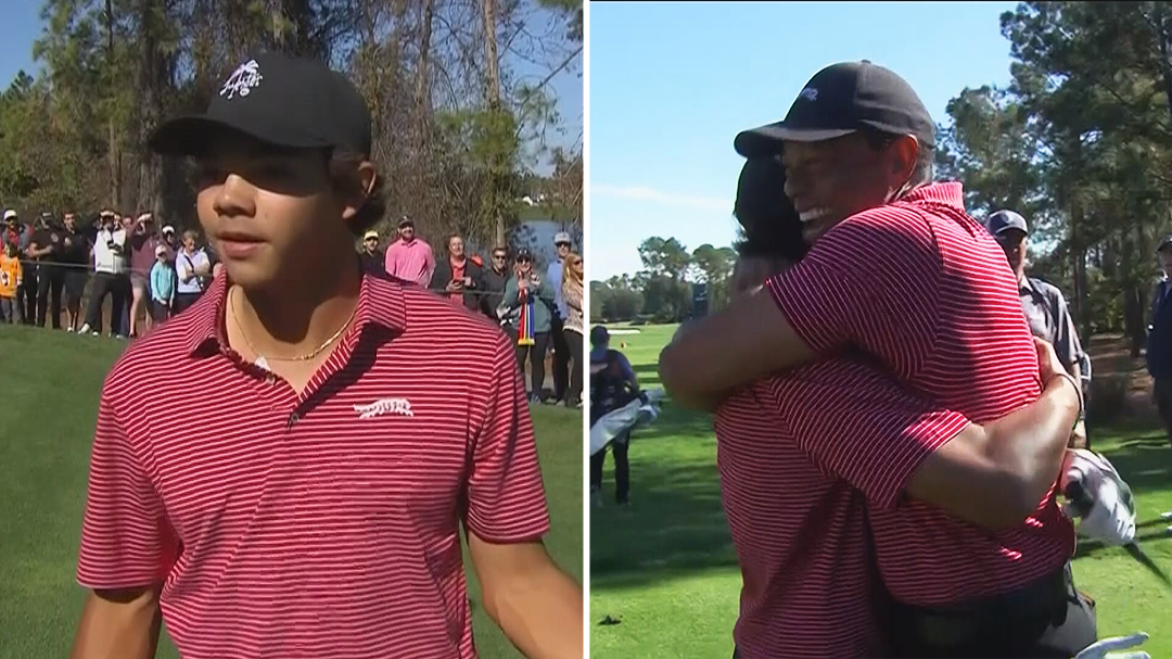 Tiger's Son Gets Hole In One