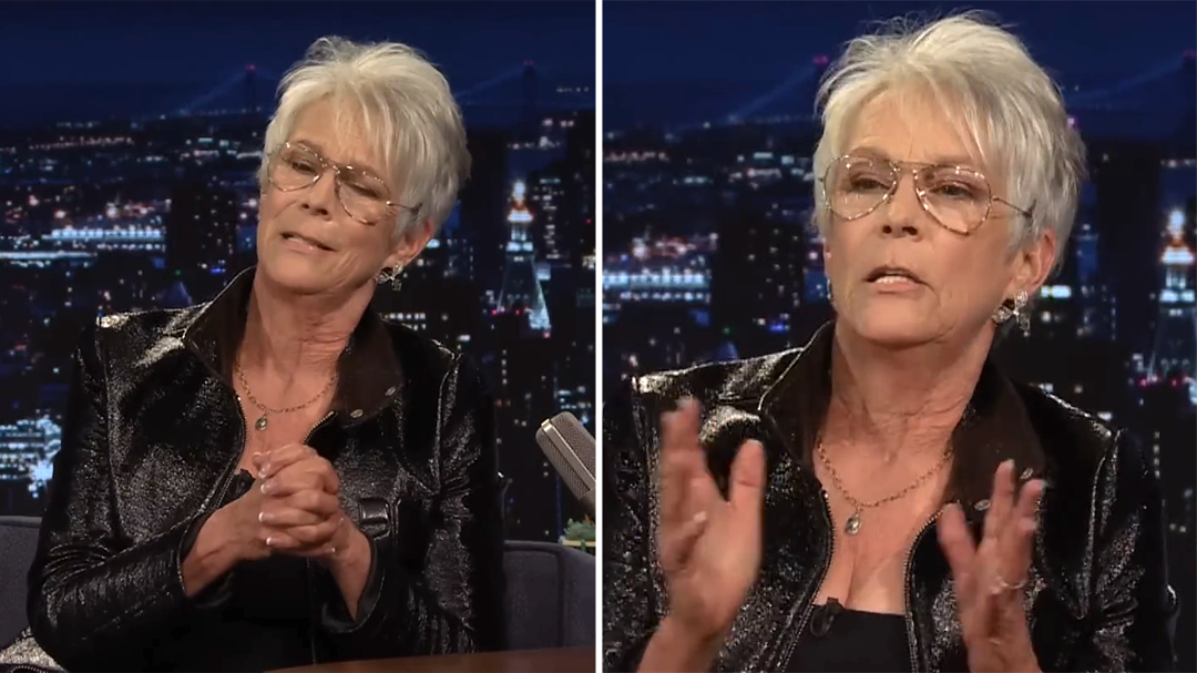 Jamie Lee Curtis gets emotional about LA fires on Jimmy Fallon's show