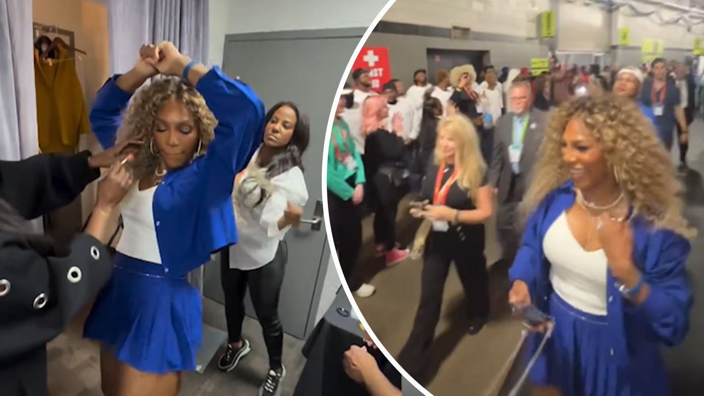 Serena Williams' behind-the-scenes post after surprise Super Bowl cameo