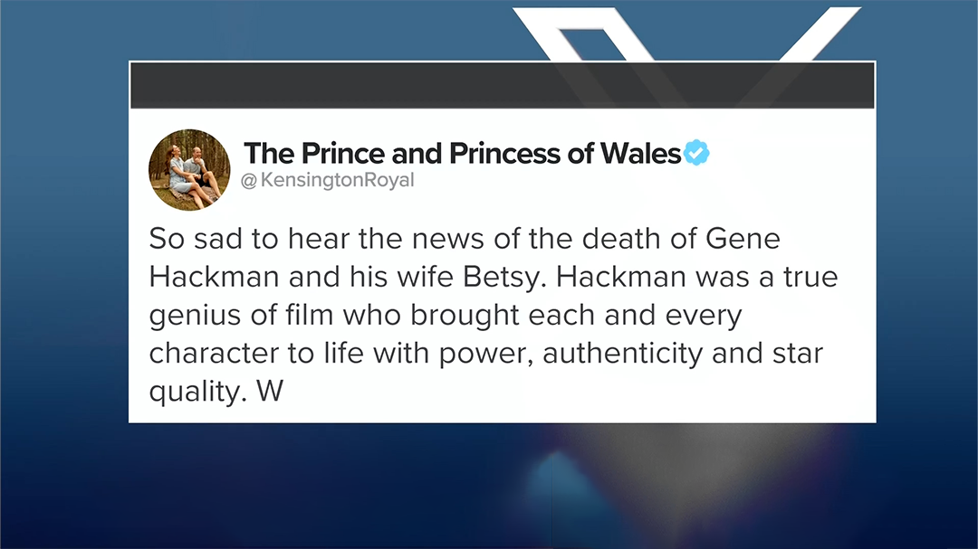 Prince William's tribute to Gene Hackman