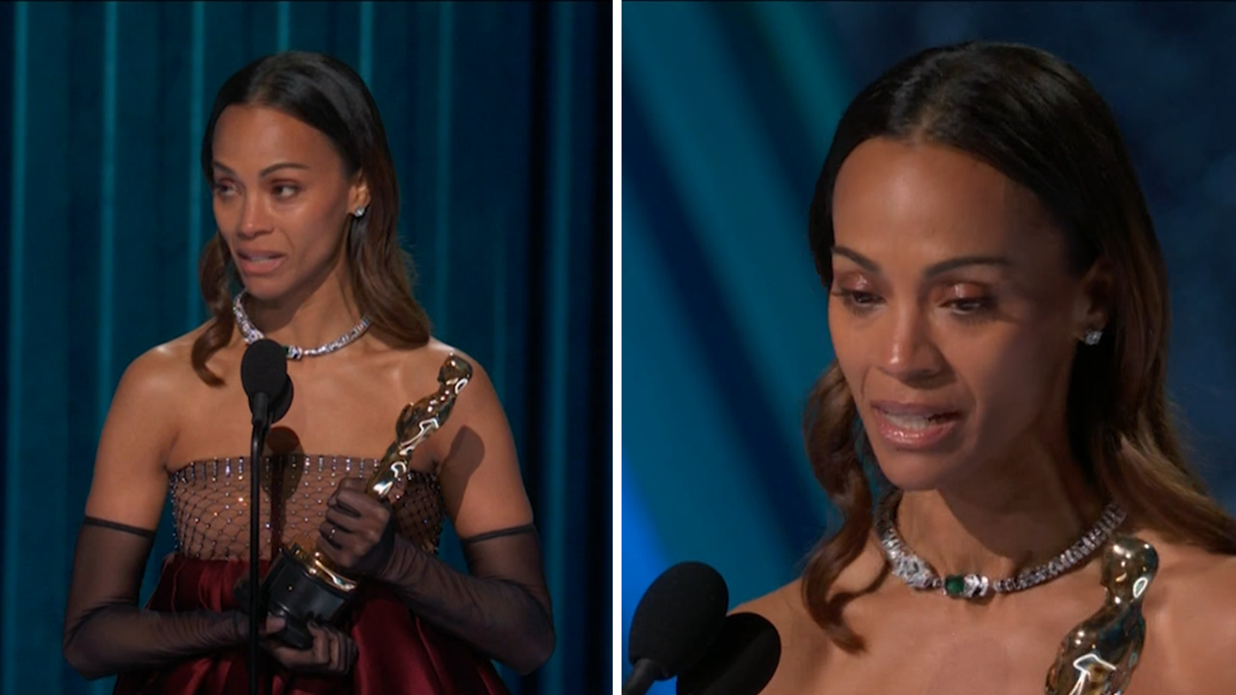 Zoe Saldaña's emotional speech after Oscar win